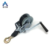 Torno de mano de acero inoxidable mini manual cable extractor de la mano del cabrestante con freno