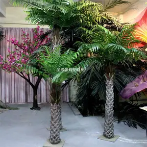 1-12 metre plastik bitki özelleştirilmiş peyzaj yapay hindistan cevizi palmiye ağacı