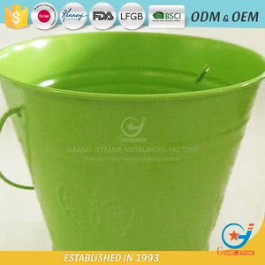 <span class=keywords><strong>Giardino</strong></span> zincato o lamiera di ferro fioriere nizza fiore freddo potswith maniglia - Product Image 1