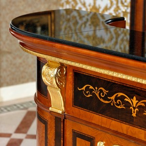 YB38 stile francese barocca casa <span class=keywords><strong>Bar</strong></span> mobili europei classico Mini legno intagliato a mano <span class=keywords><strong>Bar</strong></span> tavolo e sedia - Product Image 5