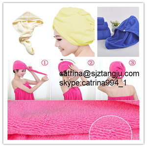 Sèche-<span class=keywords><strong>cheveux</strong></span> en <span class=keywords><strong>microfibre</strong></span> blanc, 35*70, ml, sèche <span class=keywords><strong>cheveux</strong></span>, chapeau enroulé, Turban, serviettes - Product Image 4