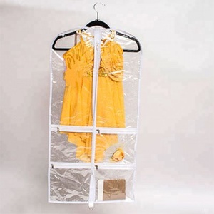 Gấp cho du lịch hoặc treo trong cửa hàng tủ quần áo rõ ràng túi may mặc với túi - Product Image 3