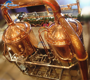 Réservoir en cuivre rouge, équipement de brasserie utilisé à chaud - Product Image 1