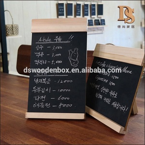 Hàn Quốc Phong Cách Máy Tính Để Bàn Trẻ Em Dạy Học Tin Nhắn Memo Lưu Ý Bảng Đen Bằng Gỗ Bảng Đen - Product Image 4