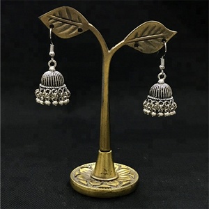 Xusヴィンテージエスニックスタイル部族タイネパール中東ジュエリー小さな絶妙なインドのイヤリング<span class=keywords><strong>jhumka</strong></span>デザイン - Product Image 1