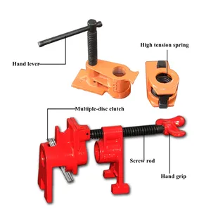 Colliers de serrage pour tuyaux de menuisier, 3/4 ", à dégagement rapide, robustes, réglables, en fonte