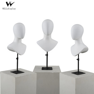 หุ่นหัวสีขาวสำหรับโชว์หมวก,วิกผม - Product Image 1
