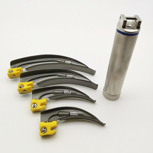 Ziekenhuis Gebruiken Medische Roestvrijstalen Herbruikbare Anesthesie Laryngoscoop Set <span class=keywords><strong>Kit</strong></span>