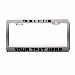 Bán sỉ Tùy Chỉnh Đặt Hàng Nhỏ Logo Nhôm Kim Loại Trang Trí Xe Giấy Phép Tấm Khung - Product Image 4