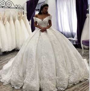 Abito <span class=keywords><strong>da</strong></span> <span class=keywords><strong>Sposa</strong></span> <span class=keywords><strong>da</strong></span> Ballo Vintage con Spalle Scoperte Offerta YF038 - Product Image 4