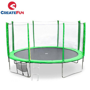 <span class=keywords><strong>Trampoline</strong></span> de haute qualité CreateFun avec filet, <span class=keywords><strong>trampoline</strong></span> d'extérieur pour <span class=keywords><strong>la</strong></span> vente de trampolines, disponible en tailles 6/8/10/12/14/16 pieds - Product Image 5