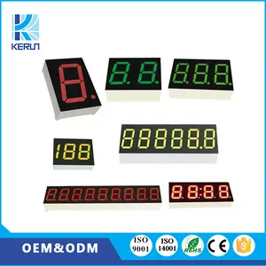 Customized Common anode white 0.25 inch 12 pins 3 digits big 7 segment rgb pcb led display