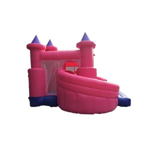 Rosa dei bambini che saltano la casa gonfiabile di rimbalzo del castello, castelli gonfiabili gonfiabili dei buttafuori usati per il campo da giuoco - Product Image 2