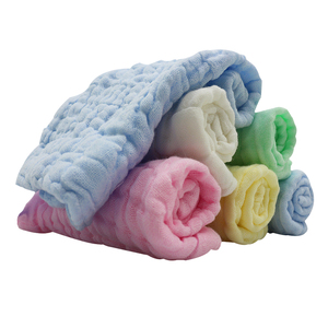 Pañuelo de algodón orgánico suave con estampado para bebé, toalla de mano pequeña para niños, color amarillo - Product Image 5