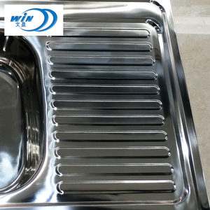 Fregadero de Cocina Moderno de una Sola Pieza con Cascada y Escurridor, Acero Inoxidable, 5 Años de Garantía, 800*600 - Product Image 5