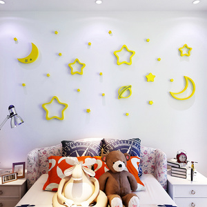 Adesivi Murali 3D con Stelle e Luna, Decorazione per Dormitorio, Adesivi Decorativi per Soffitto e Pareti della <span class=keywords><strong>Camera</strong></span> dei Bambini - Product Image 6