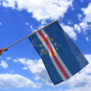 Drapeaux agités à la main du <span class=keywords><strong>Cap</strong></span>-<span class=keywords><strong>Vert</strong></span> personnalisés Bannières en polyester bon marché avec soie et matières plastiques - Product Image 5