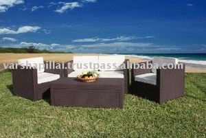 Outdooe Rattan Sofa - Product Image 1