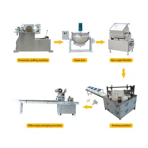 Pirinç topu şeker yapma makinesi/tahıl bar şekillendirme makinesi/Puffing pirinç şekillendirme makinesi