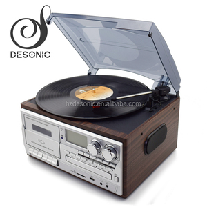 Classic Manual Record Player With Audio <strong>Stereo</strong> Turntable <strong>System</strong>&amp; Record Players for Sale - Product Image 1
