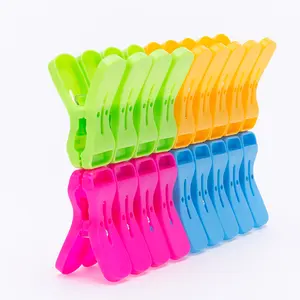 Pinces à linge en plastique de qualité supérieure, écologiques, multicolores, pour rideaux de fenêtre, pinces à linge en plastique pour cordon, pinces à linge - Product Image 2