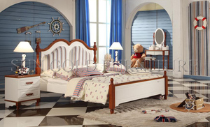 New Italian Home Wooden Kids <strong>Single</strong> <strong>Bed</strong> Children Bedroom Furniture <strong>Set</strong> - Product Image 6