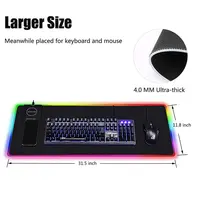 Rutsch feste große wasserdichte Tastatur-Spiel matte, Logo Benutzer definiertes RGB-Mauspad Großes Mauspad