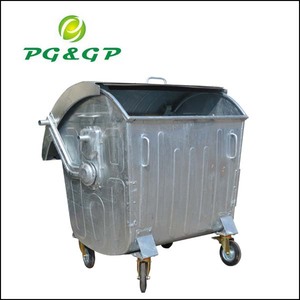 Bonne Qualité Se Vendent Bien Dôme Couvercle Galvanisé à Chaud Système De Pédale <span class=keywords><strong>Poubelle</strong></span> à roulettes - Product Image 2