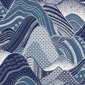 <span class=keywords><strong>Papier</strong></span> <span class=keywords><strong>peint</strong></span> non tissé pour la maison, <span class=keywords><strong>motif</strong></span> de montagnes chinoises superposées - Product Image 2