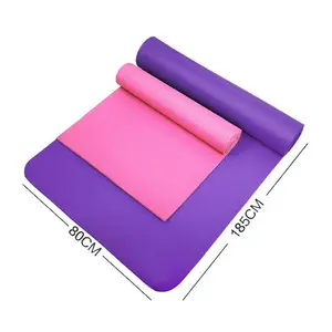 Eco vriendelijke NBR natuurlijke outdoor kids anti slip gym rubber oefening fitness kurk yoga mat