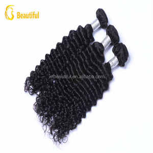 100 por ciento Remy que teje enredo del pelo humano libre, Malasia onda profunda hermosa pelo para las mujeres - Product Image 1