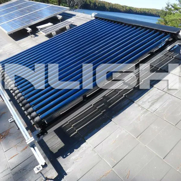 Villa dach druck kupfer header aluminium solarkollektor (SRCC, Solar Keymark und ISO)
