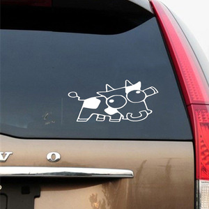 (Vaca) accesorios de decoración para parabrisas de coche, pegatina de impresión de transferencia térmica, protector solar para exteriores, pegatinas personalizadas para coche - Product Image 2
