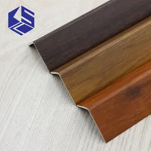 Aluminium Kayu Butir Dinding Strip Penutup Dinding Dilindungi Line Corner Guard