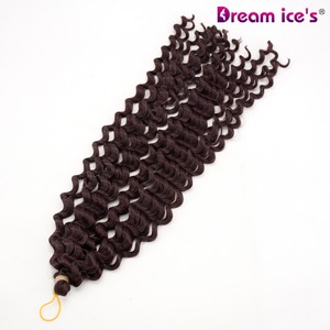 Venta al por mayor 20-inch 100g Crochet Trenzas Deep Wave Twist Extensión de cabello sintético Barato Hermoso cabello trenzado - Product Image 5