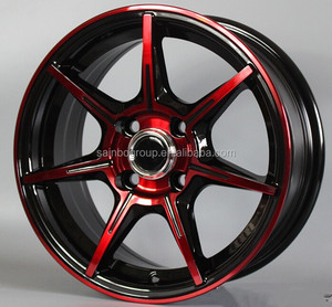 Rueda de Aleación de 15 Pulgadas y 6.5 de Ancho, Color Negro y Rojo, de Buena Calidad, para Automóvil - Product Image 6
