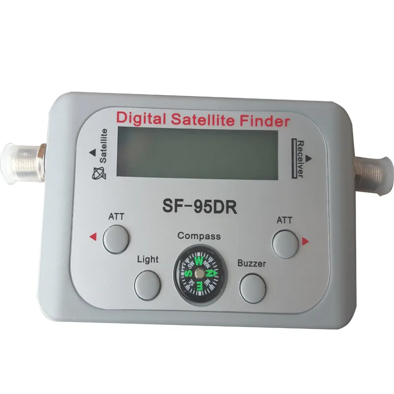 SF-95DR ดาวเทียมค้นหาสัญญาณ Sat Finder Meter จอแอลซีดีจานดิจิตอลแสดงสำหรับทีวี Finder Meter