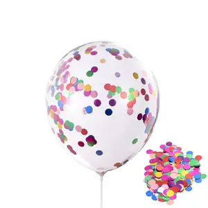 Promotion logo personnalisé joyeux anniversaire fête ballon à paillettes globos graduation saint valentin ballon transparent transparent