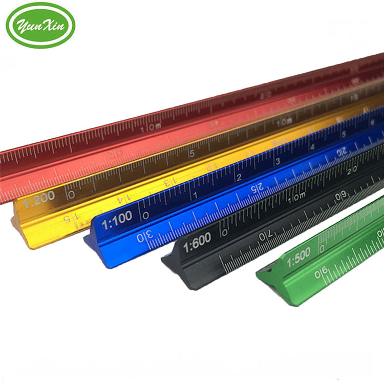 Levox 300mm Triangular Aluminum Ruler – 12 Inch Tri-Scale – Architect/Engineer Metric