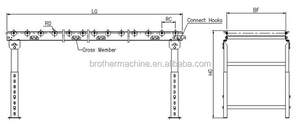 Hermano industrial libre modelo recto gravedad transportador de rodillos para caja de cartón almacén logística - Product Image 3