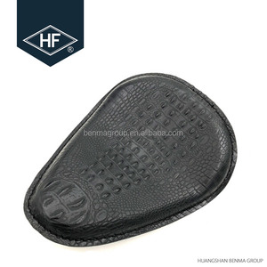 Buen Precio Bobber Sportster de helicóptero cráneo de cuero sintético <span class=keywords><strong>Solo</strong></span> de asiento de la motocicleta - Product Image 3