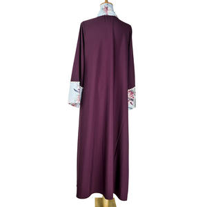 2022パキスタンのシャララドレスの写真ドバイカフタンアバヤレディースマキシイスラム教徒のドレス着物カーディガン卸売 - Product Image 6