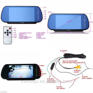 Monitor LCD de 7 pulgadas para espejo retrovisor de coche, con BT, USB, SD, MP5 - Product Image 2