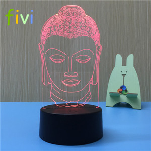 Led illusion quang ánh sáng ban đêm <span class=keywords><strong>3D</strong></span> Tôn Giáo Bảng Trang Trí Đèn <span class=keywords><strong>3d</strong></span> Led Ánh Sáng Ban Đêm - Product Image 2