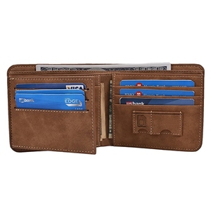 Mens Vintage <strong>Trifold</strong> <strong>Wallets</strong> RFID Blocking Leather Credit Card Holder <strong>Wallet</strong> - Product Image 3