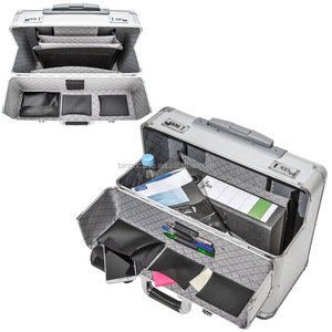 Valise de pilote en aluminium avec roulettes, 4 pièces - Product Image 3