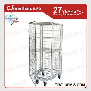 Transport pliant chariots <span class=keywords><strong>à</strong></span> roulettes supermarché fil rouleau cages panier - Product Image 2