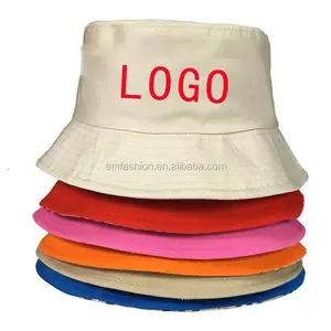 Günstige Werbung Promotions Custom ized Personal Logo Print Stickerei Erwachsene und Kinder Unisex Bucket Hat