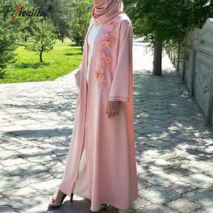 Diamant-brodé fleurs du moyen-orient cardigans nouveau <span class=keywords><strong>pas</strong></span> cher Musulman robes casual <span class=keywords><strong>abaya</strong></span> - Product Image 5