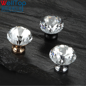 New Arrivals <span class=keywords><strong>Drawer</strong></span> Knobs Kim Cương Shaped Crystal Glass 30 Mét Tủ Knobs Kéo Xử Lý VT-01.111 - Product Image 3